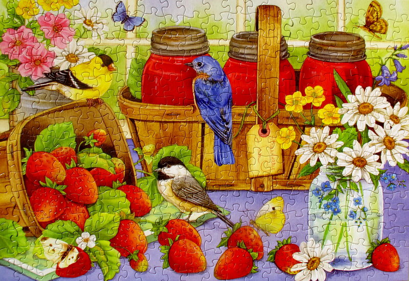 Birds and Strawberries
