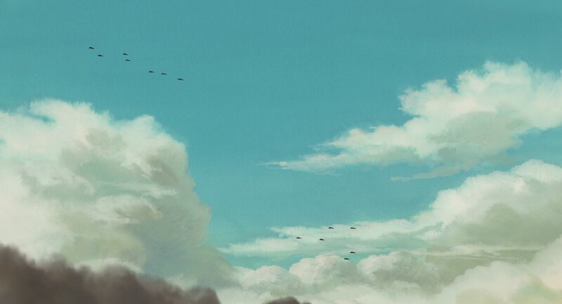 Birds Flying in Sky — Blue, Serene, Afternoon