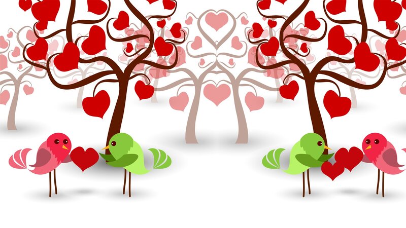 Birds Holding Hearts