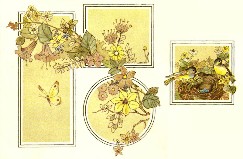 Birds in a Nest — Yellow