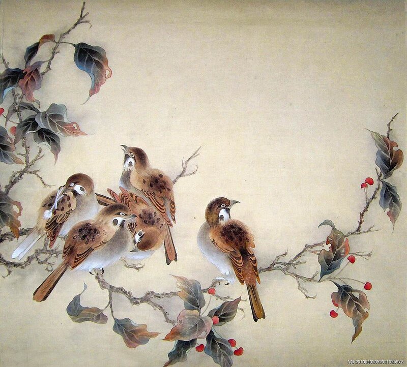 Birds on a Branch — Brown, Serene