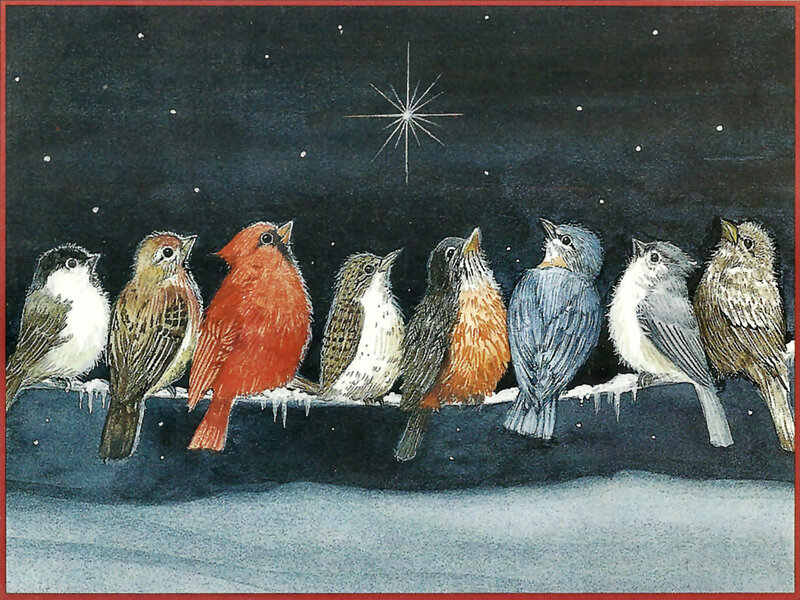 Birds on a Wire — Blue