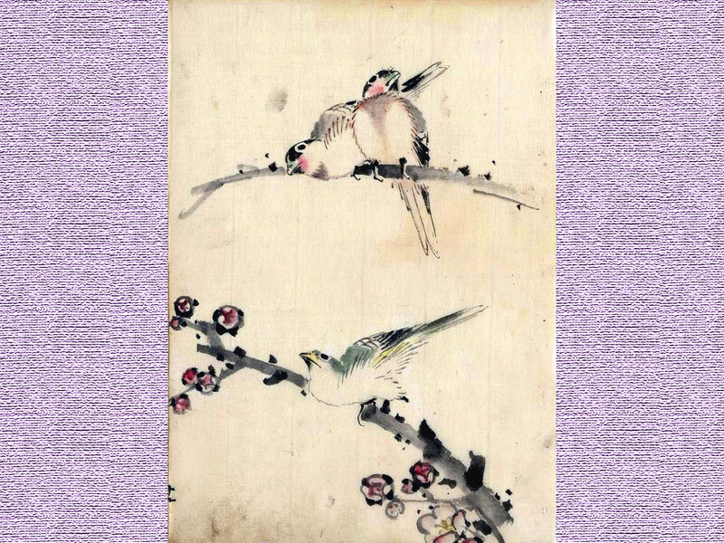 Birds on Blossoming Branch