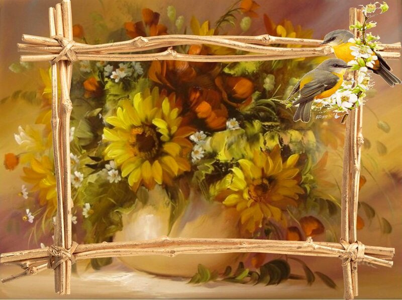 Birds on Flowers
