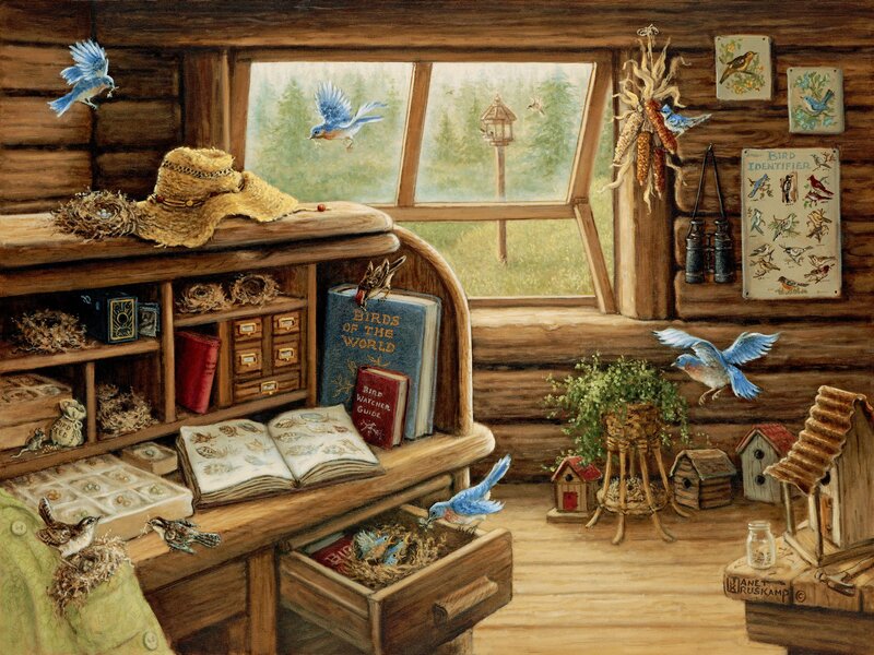 Birdwatcher's Study — Brown