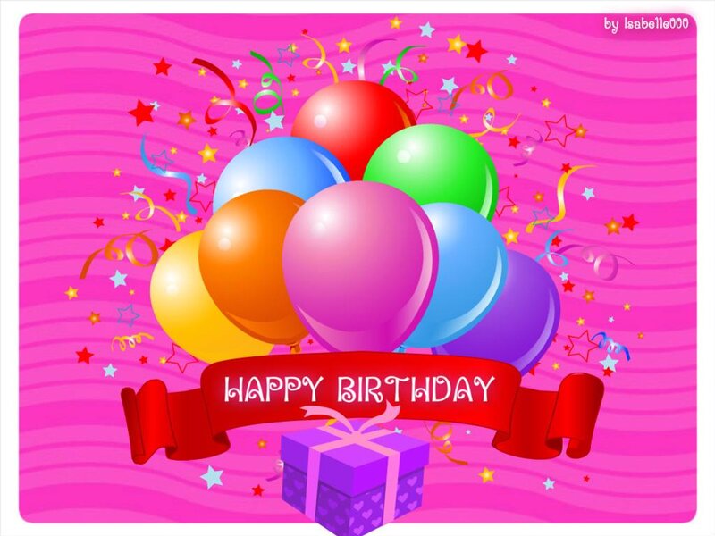 Birthday Balloons and Gift — Pink