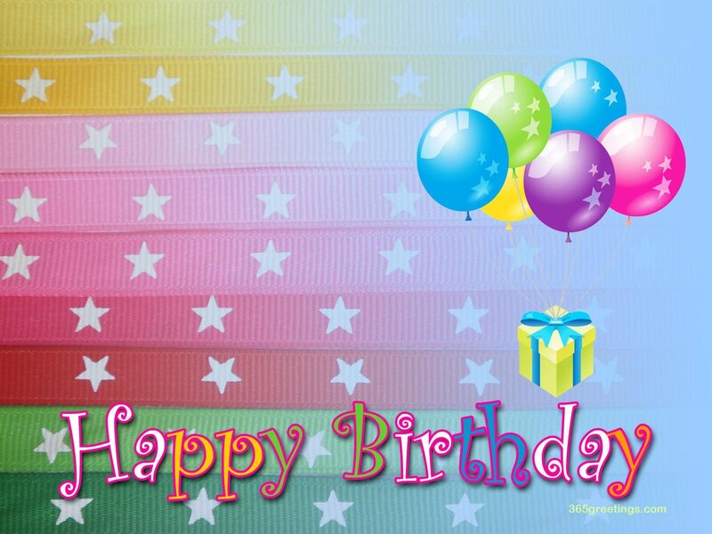 Birthday Balloons and Gift