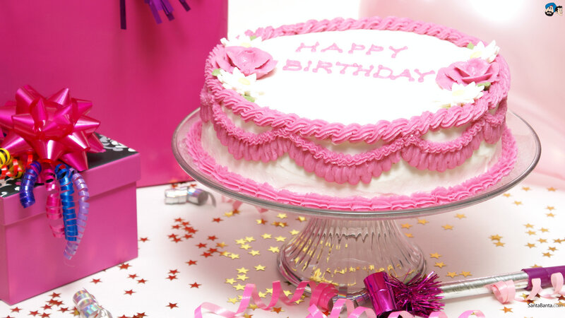 Birthday Cake on Stand
