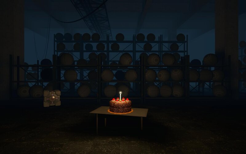 Birthday Cake on Table — Brown