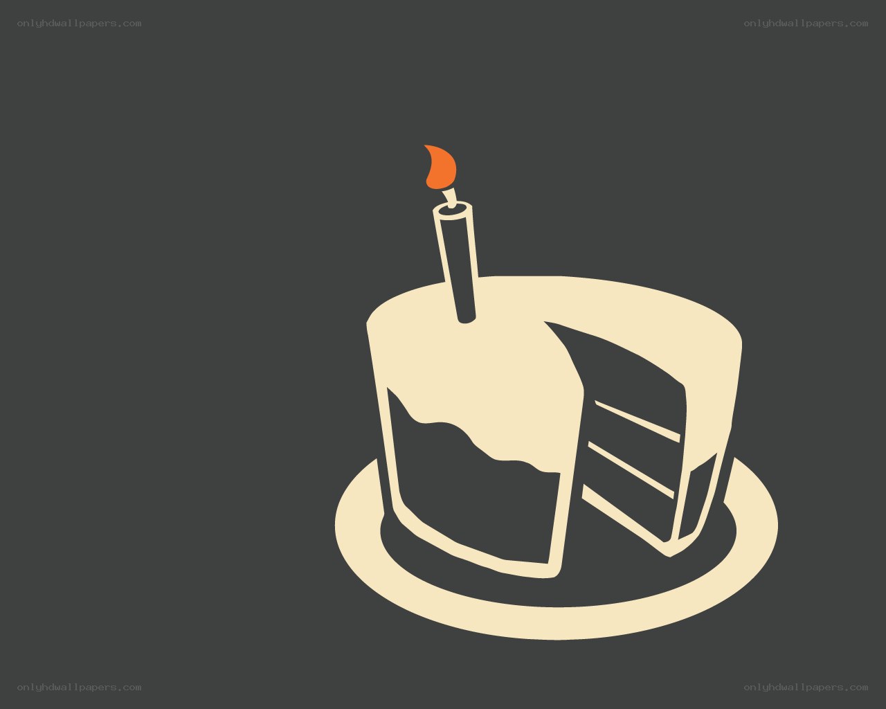 birthday cake with candle