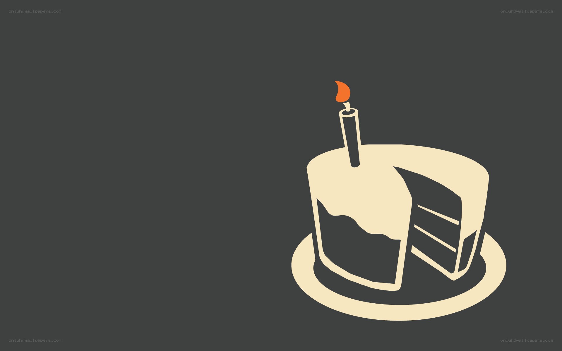 birthday cake with candle