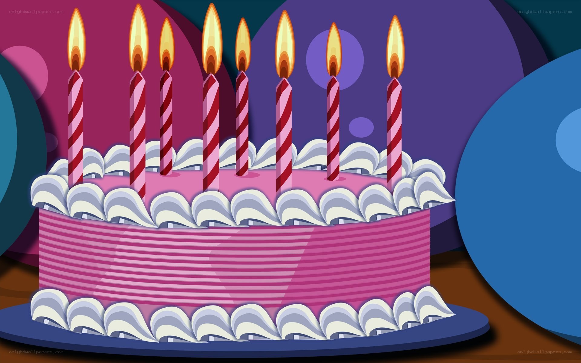 birthday cake with candles