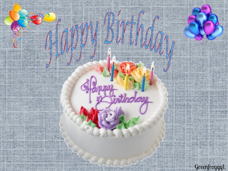 Birthday Cake with Candles — White, Celebratory, Digital Art