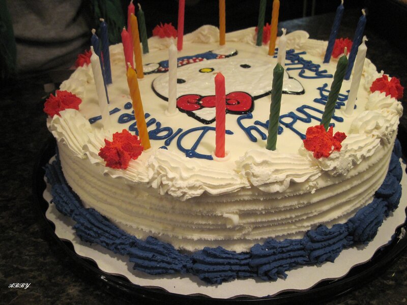 Birthday Cake with Candles — White, Celebratory, Photograph, Frosting