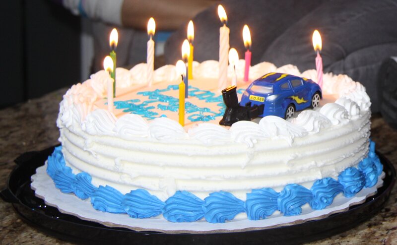 Birthday Cake with Car