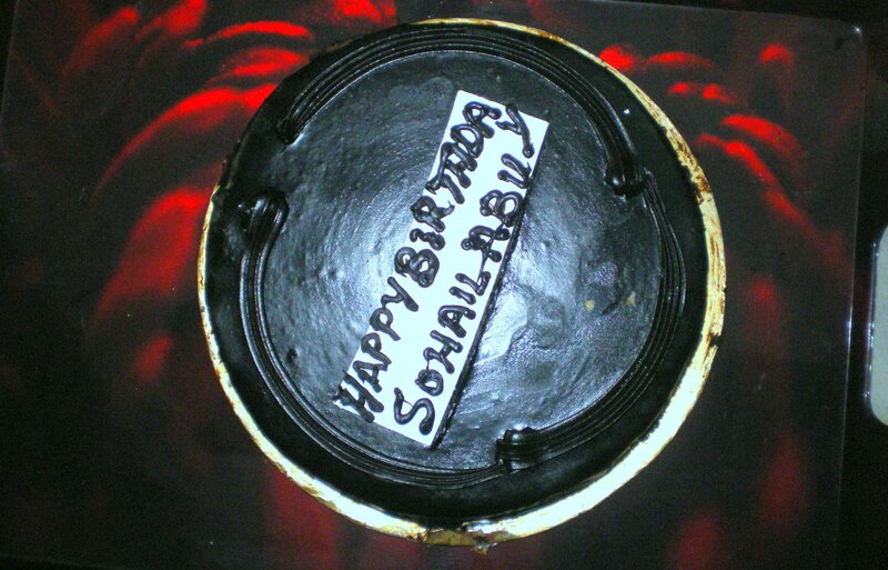 Birthday Cake with Chocolate Frosting
