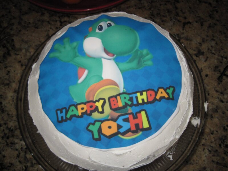 Birthday Cake with Yoshi