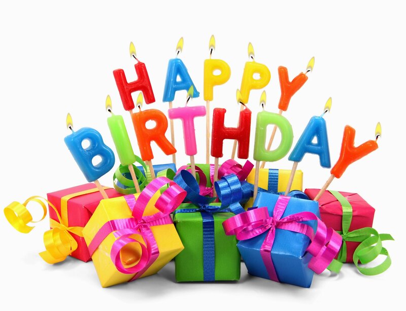 Birthday Candles and Gifts