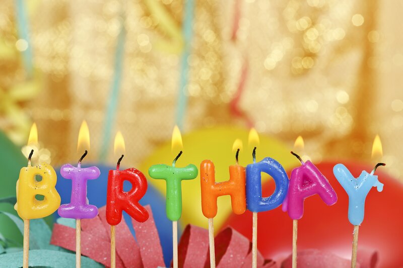 Birthday Candles Spelling BIRTHDAY