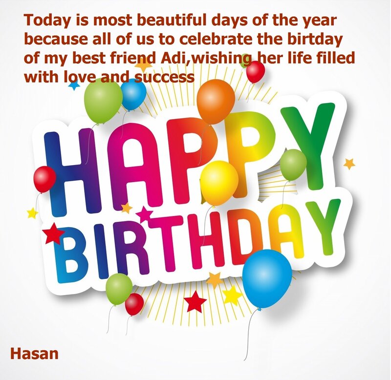 Birthday Card with Balloons