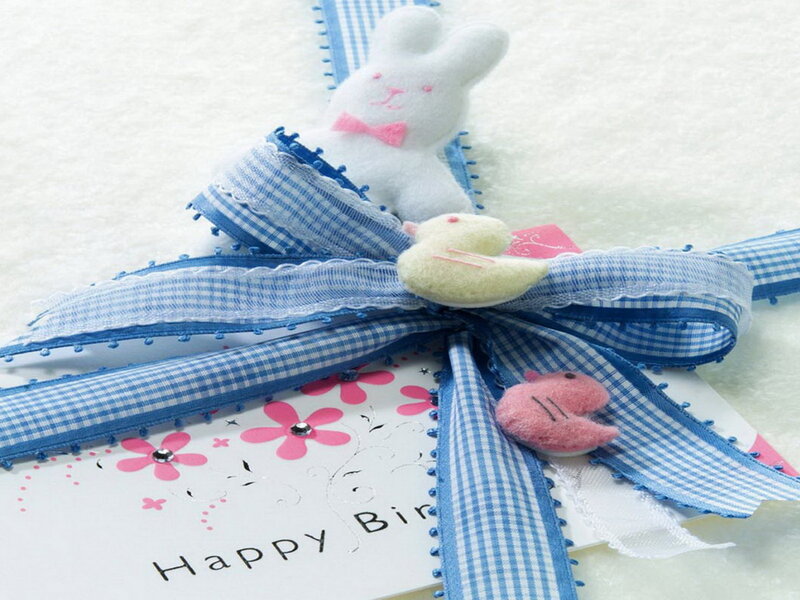 Birthday Card with Bunny