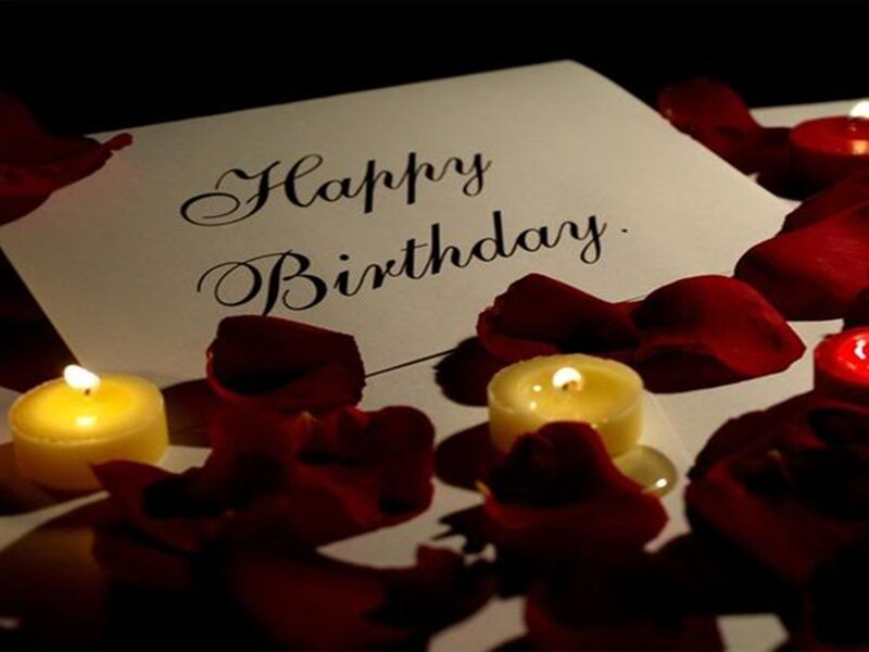Birthday Card with Candles