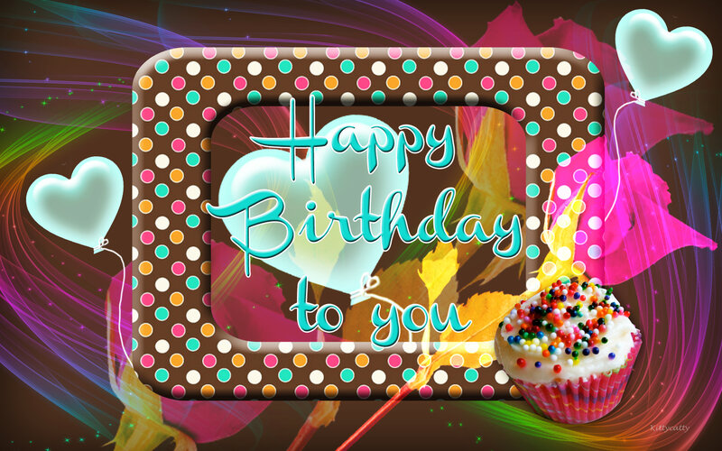 Birthday Card with Cupcake