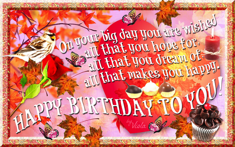 Birthday Card with Cupcakes