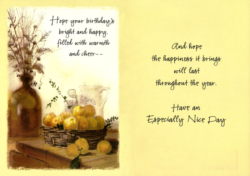 Birthday Card with Fruit