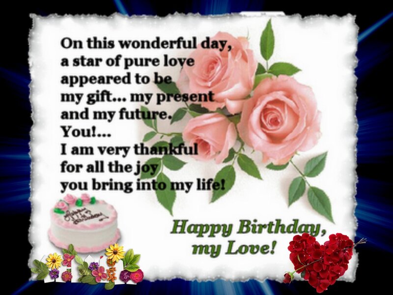 Birthday Card with Roses — White