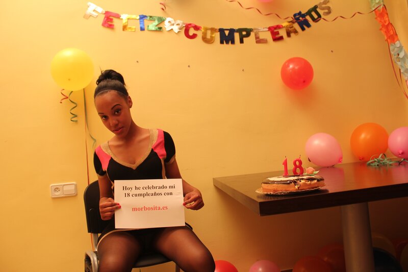 Birthday celebration with cake
