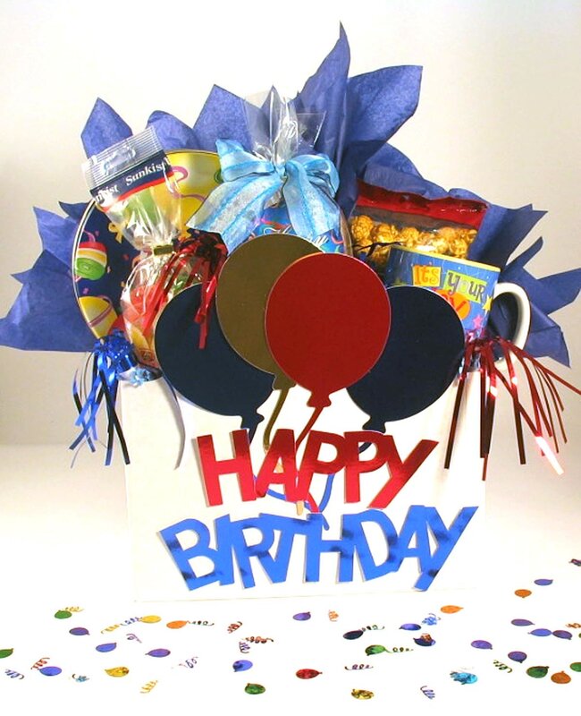 Birthday gift basket