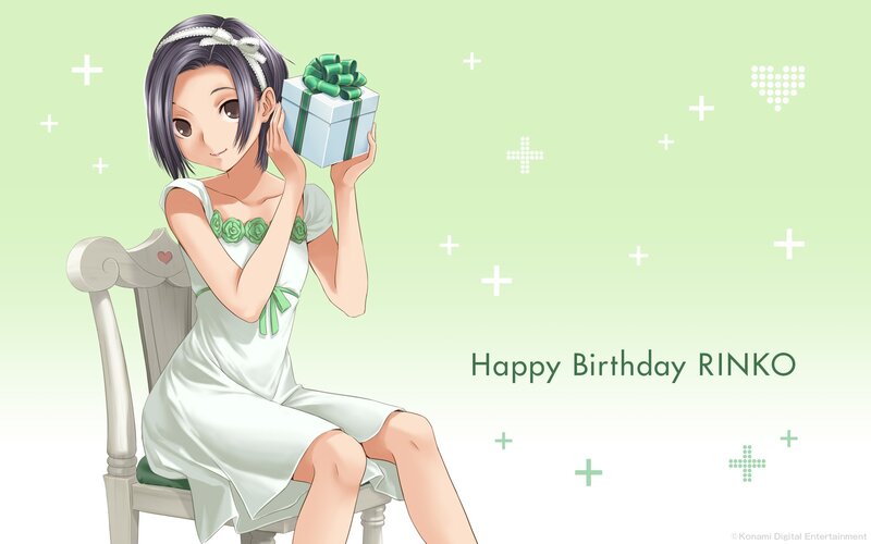 Birthday girl with gift
