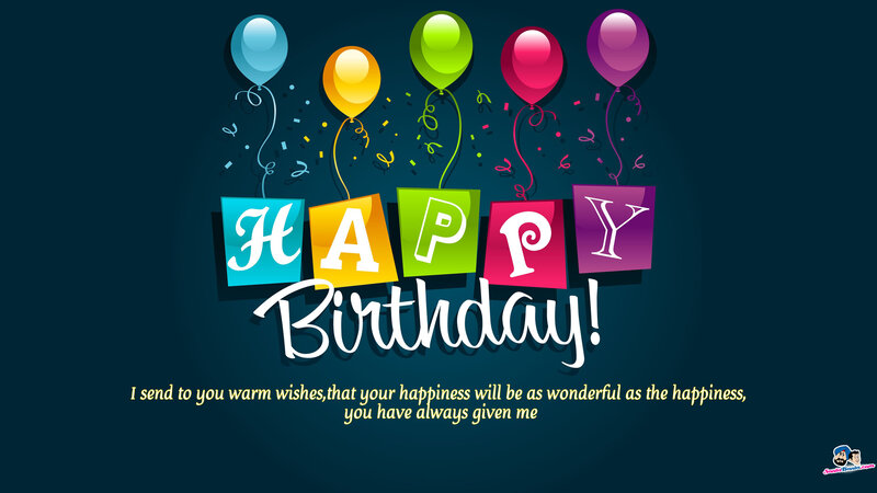 Birthday Greeting Card — Blue