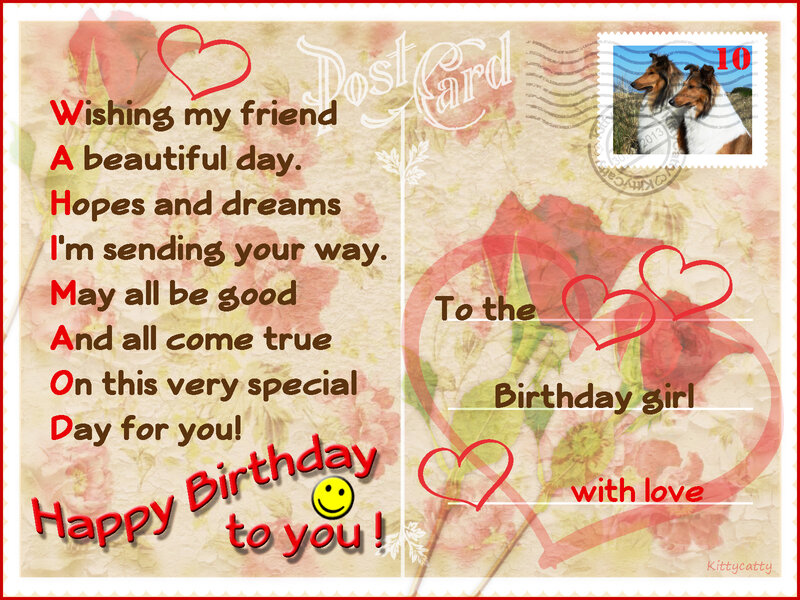 Birthday Postcard