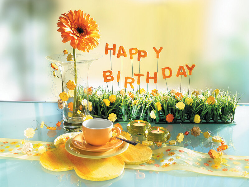 Birthday Table Setting