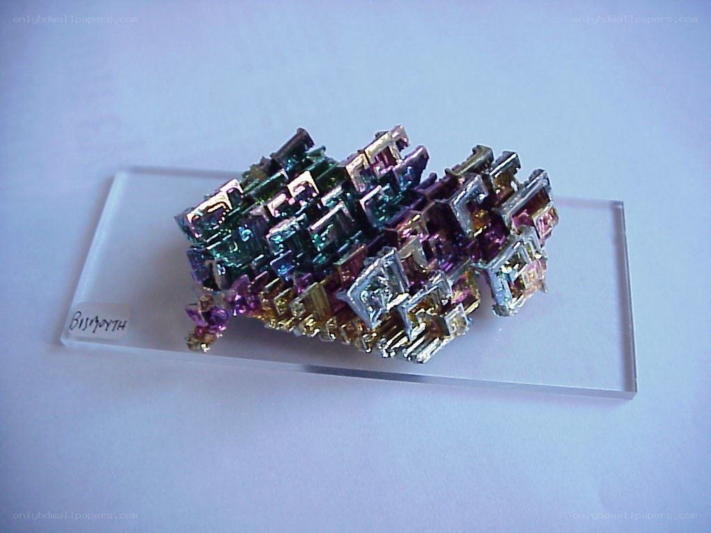 Bismuth crystal specimen