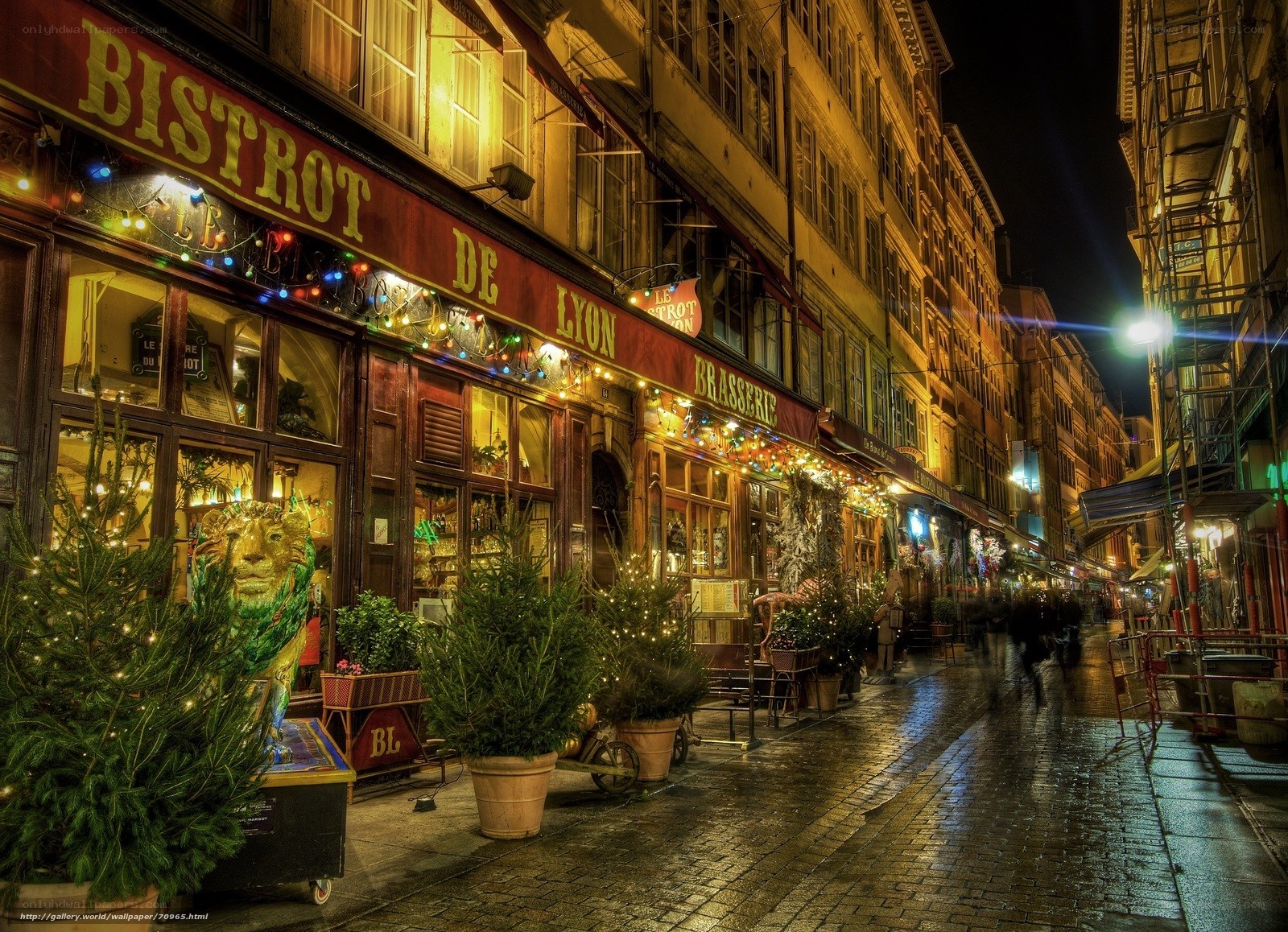 Bistrot de Lyon at night