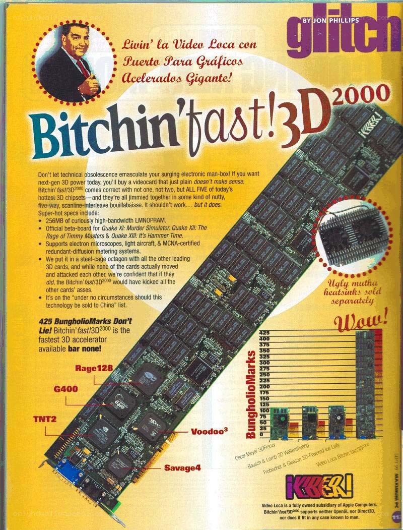 Bitchin' fast!3D2000 video card ad