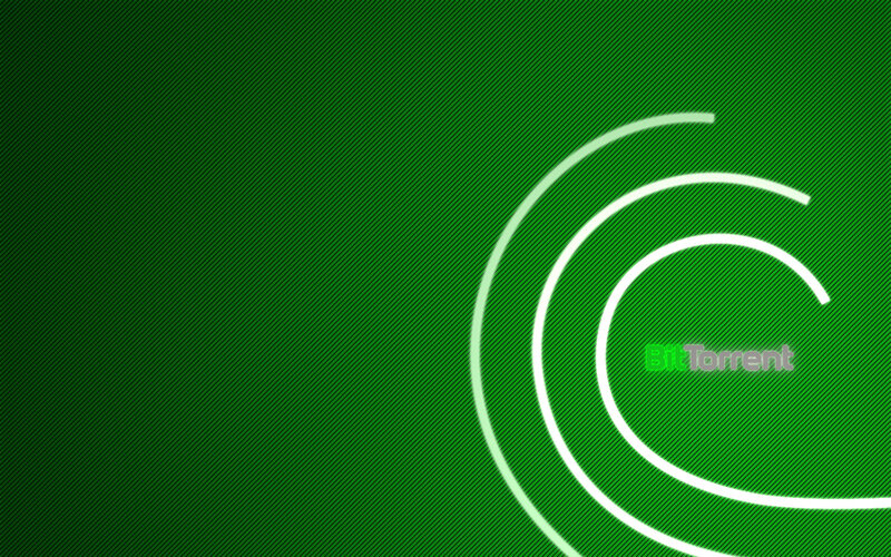 BitTorrent logo on green background