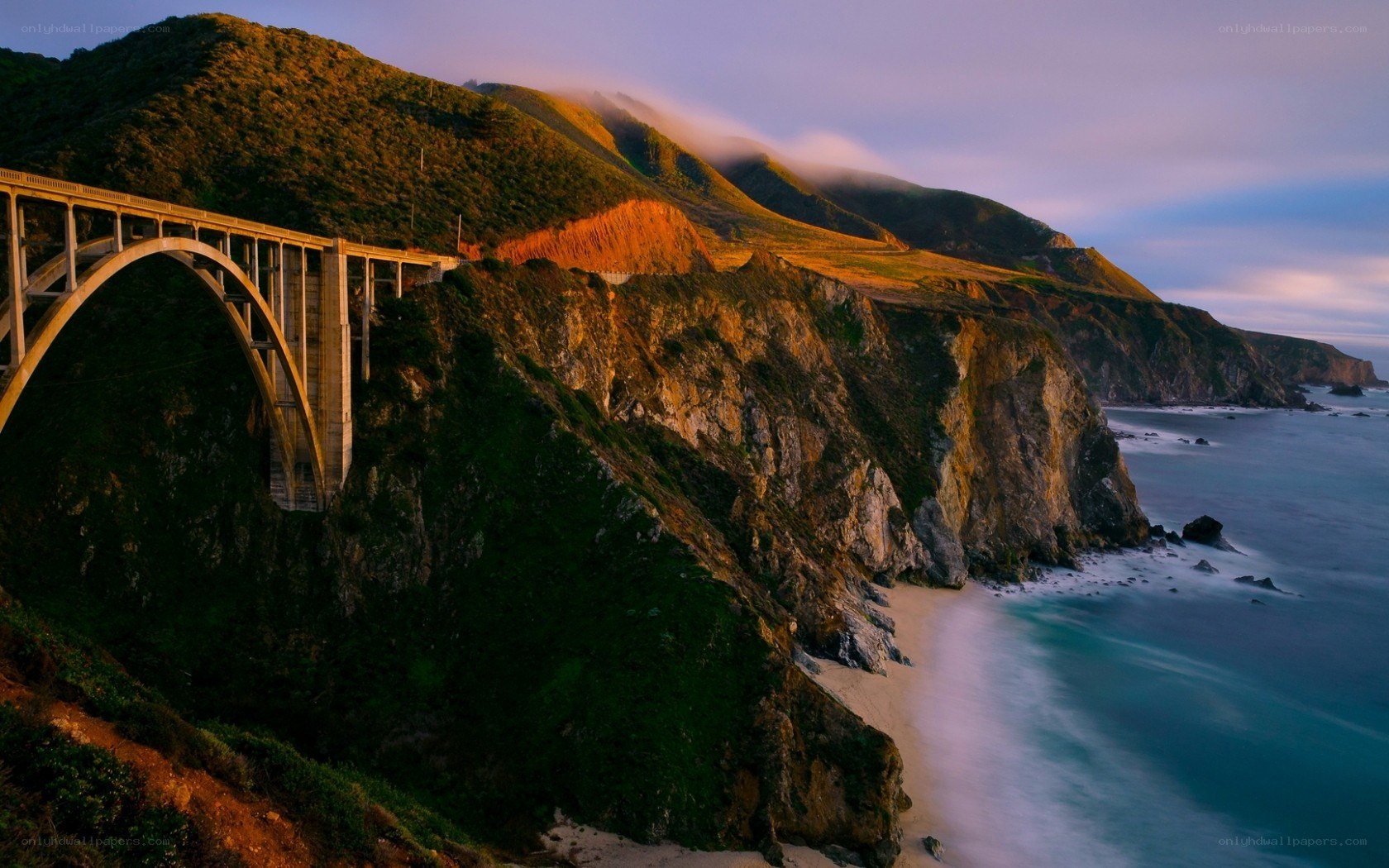 Bixby Creek Bridge at sunset