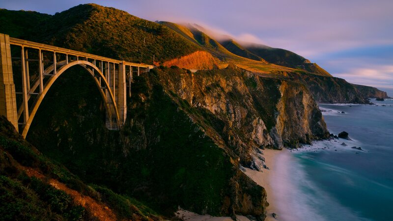 Bixby Creek Bridge at sunset