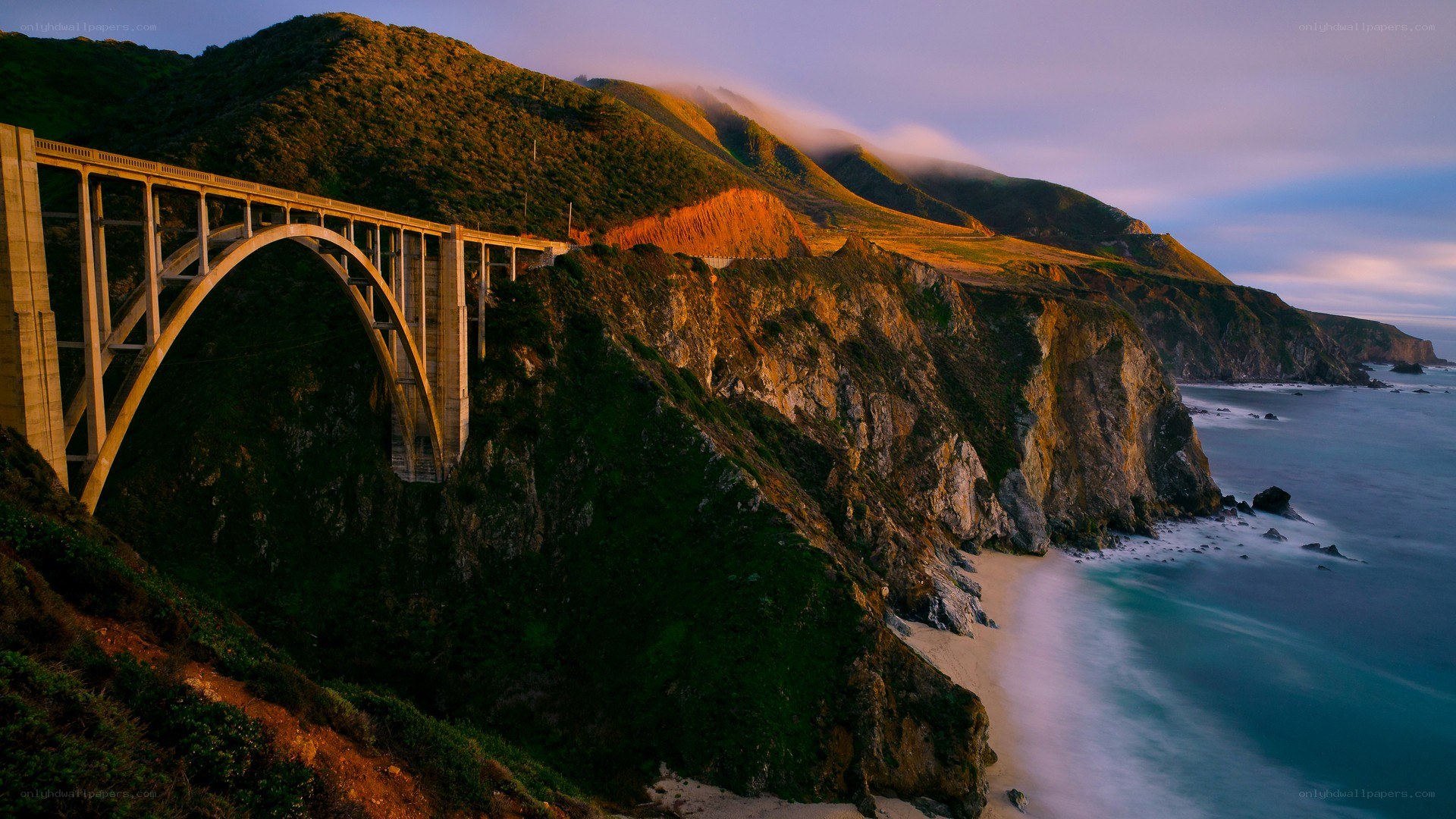 Bixby Creek Bridge at sunset