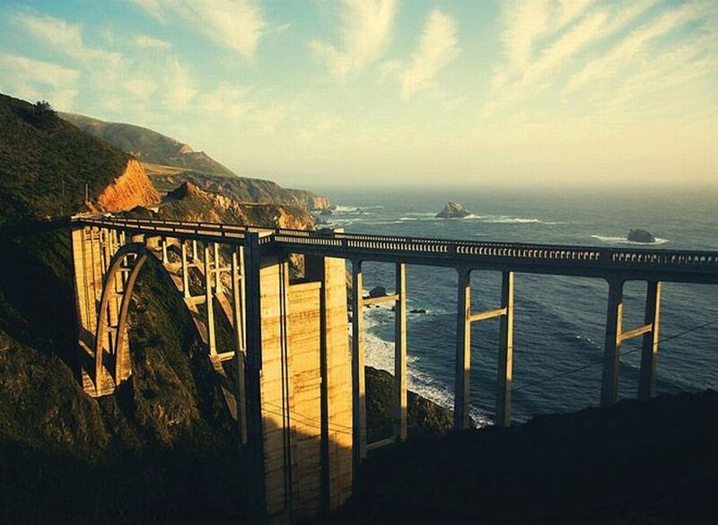 Bixby Creek Bridge — Blue, Serene, Sunset