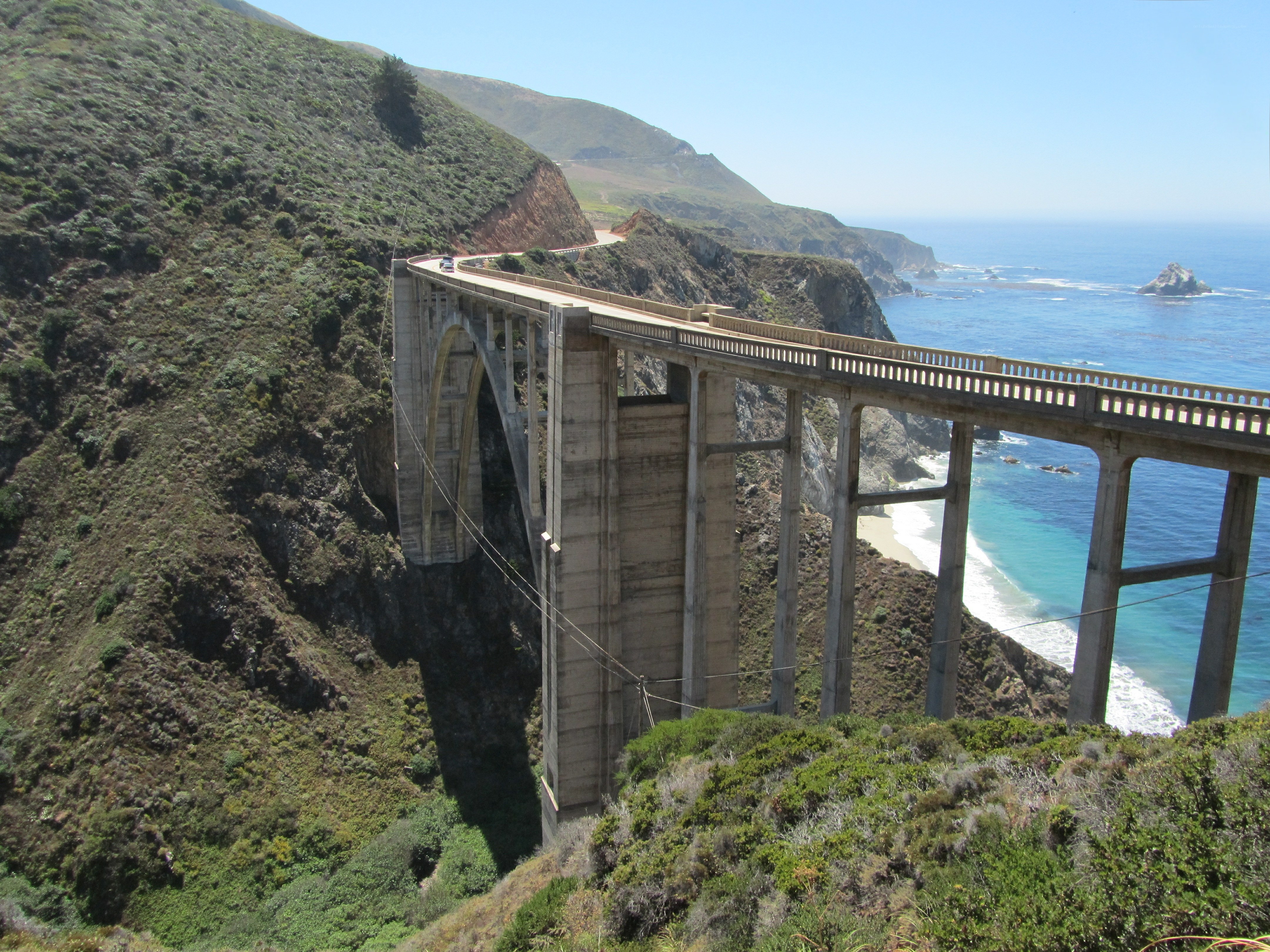Bixby Creek Bridge coastal view