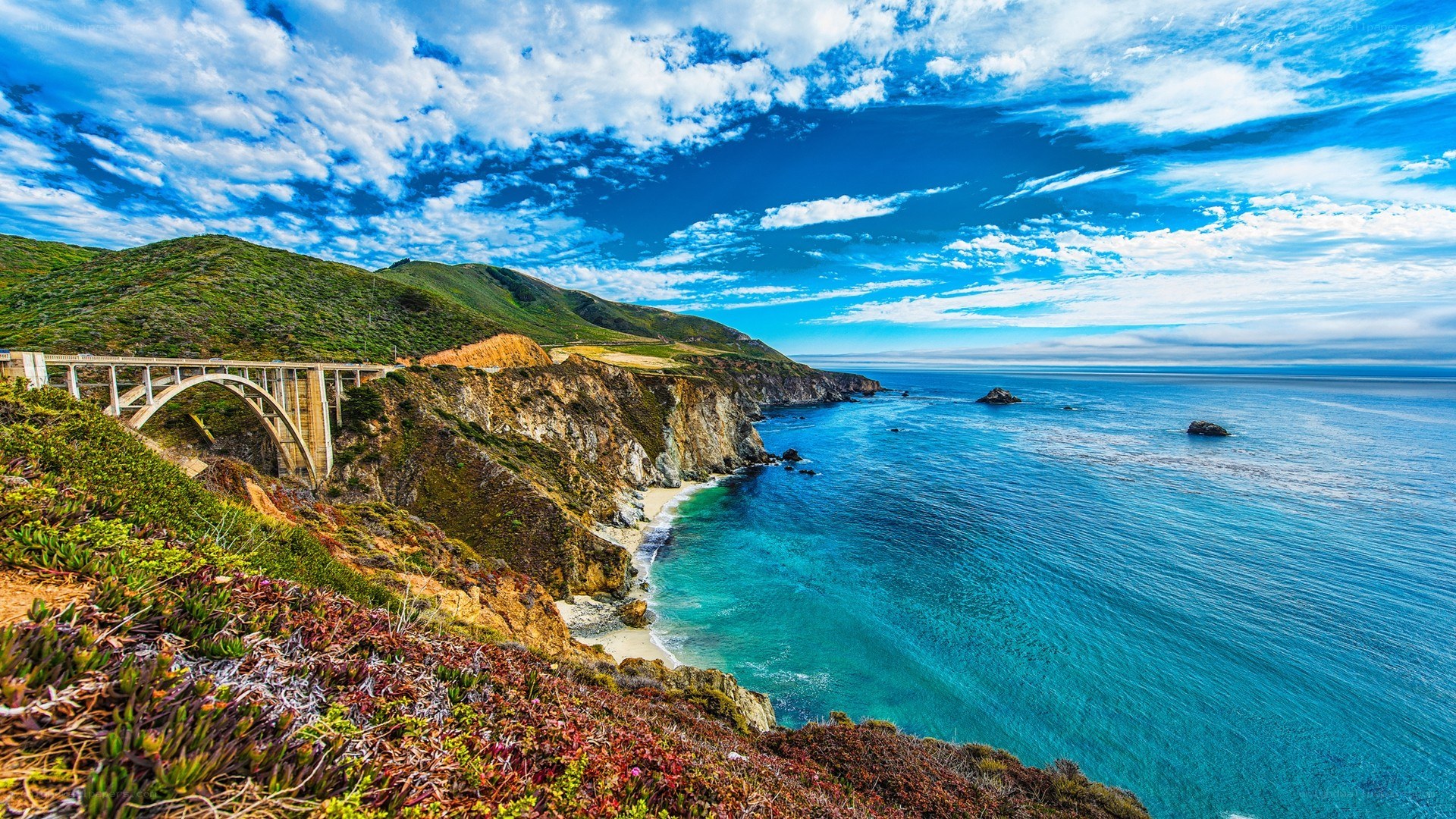 Bixby Creek Bridge coastal view