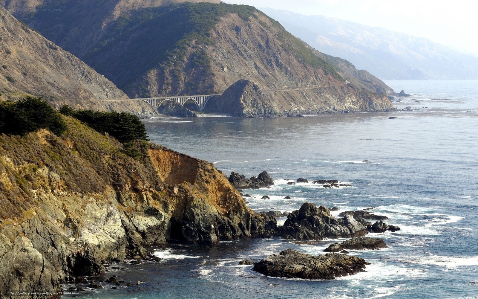 Bixby Creek Bridge coastal view