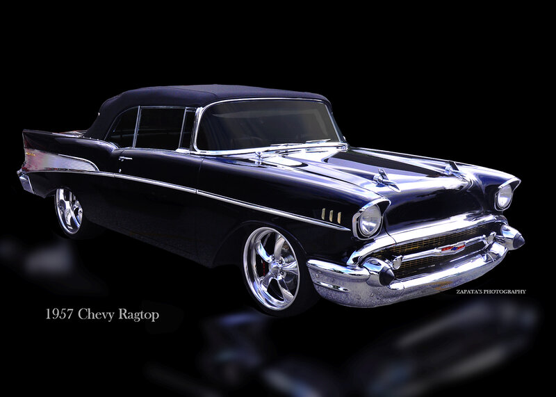 Black 1957 Chevy Ragtop