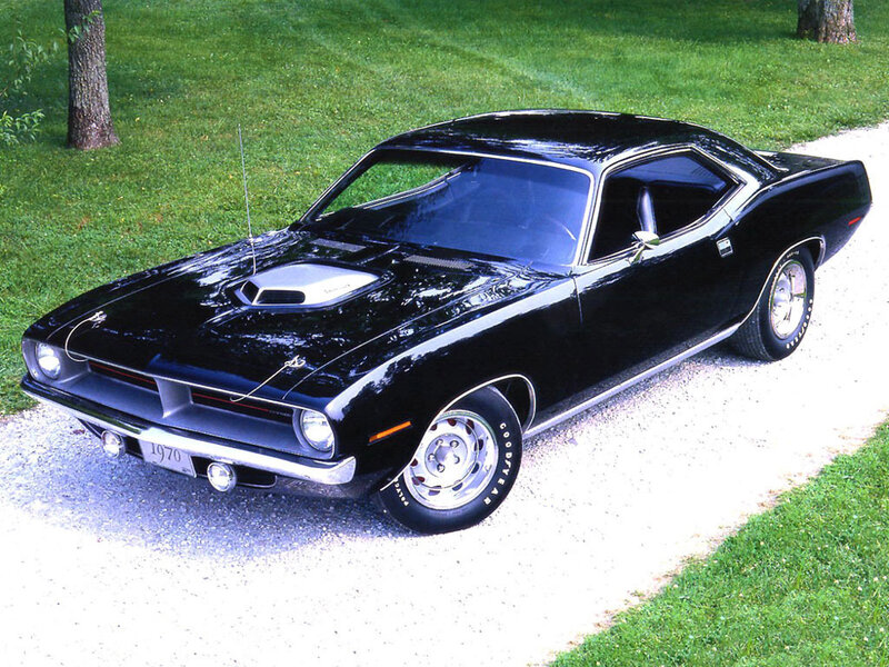 Black 1970 Plymouth Barracuda