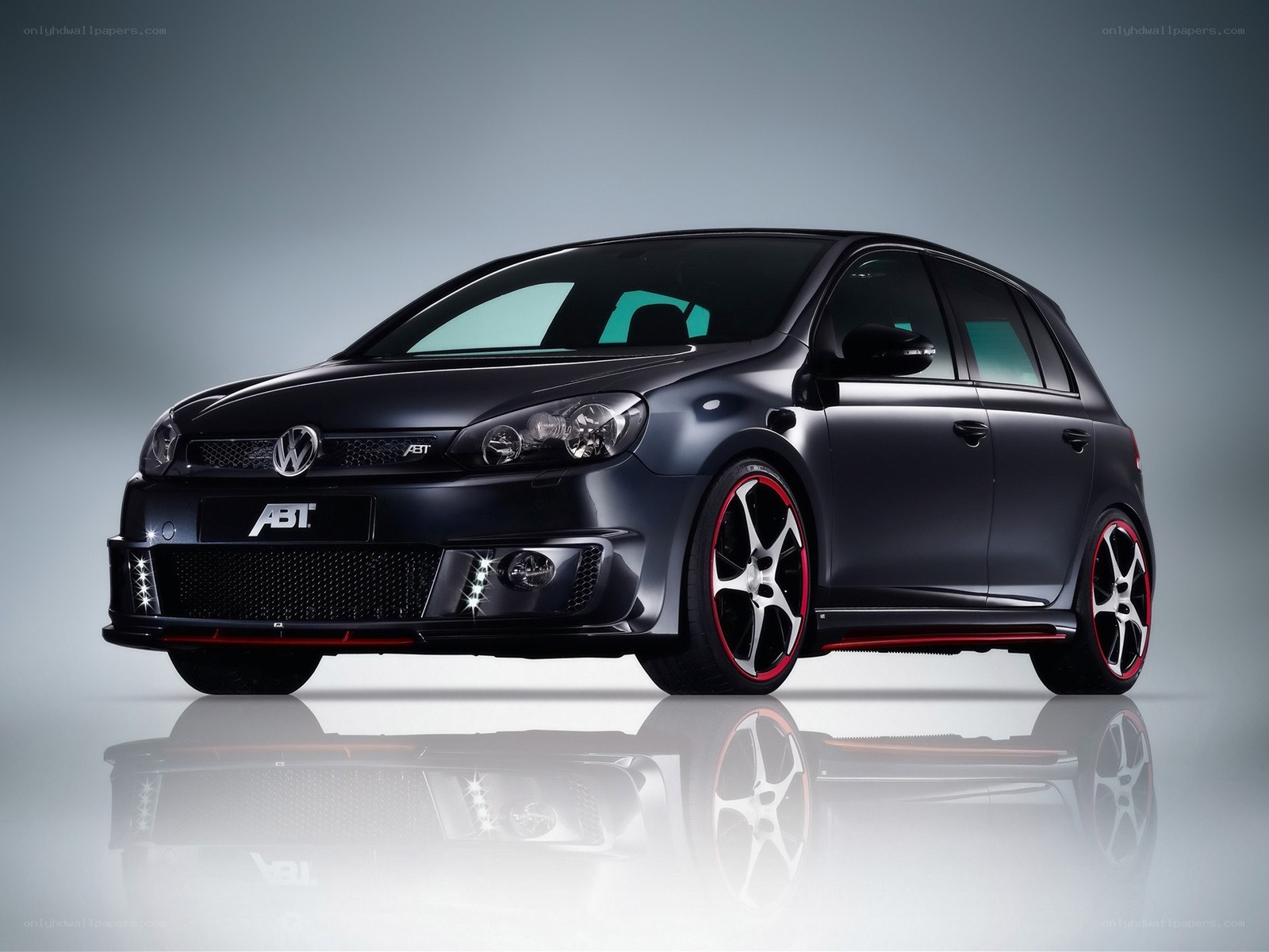 Black ABT Golf hatchback